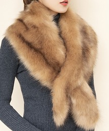 DAY CLOSET | レディース ショール風フェイクファーティペット(ネックウォーマー/スヌード)