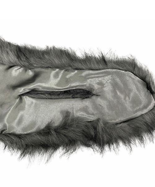 DAY CLOSET（デイ クローゼット）の「レディース ショール風フェイクファーティペット（ネックウォーマー/スヌード・レディース・グレー/ブラウン/ホワイト/ブラック・ONE SIZE）」の10枚目の写真