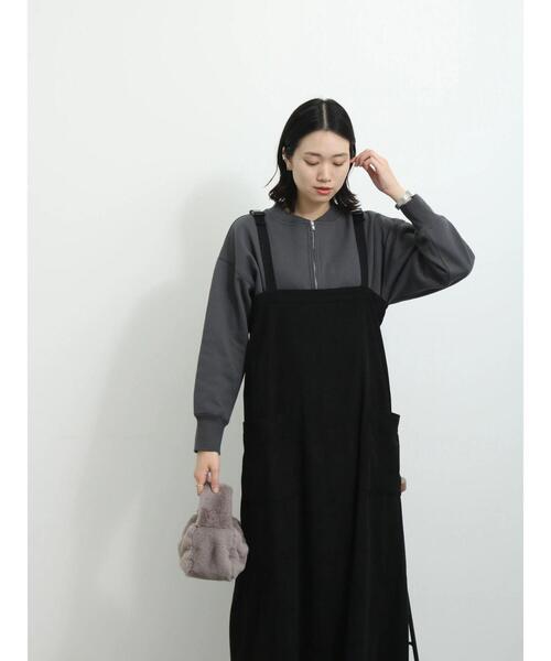 Samansa Mos2 blue(サマンサモスモスブルー)の「コーデュロイジャンスカ(ワンピース・レディース・ブラウン/グレー/ブラック・F)」の8枚目の写真