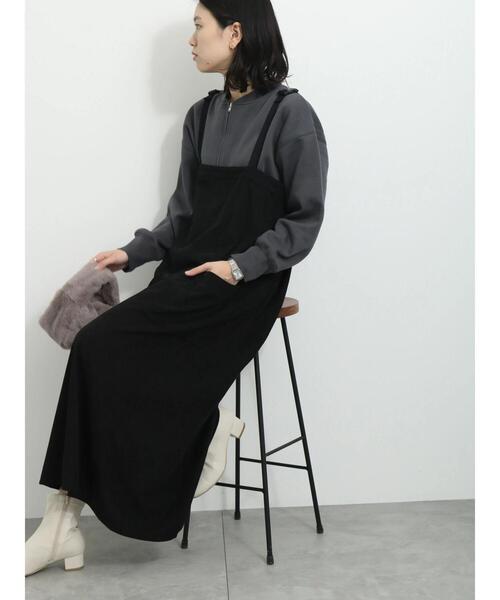 Samansa Mos2 blue(サマンサモスモスブルー)の「コーデュロイジャンスカ(ワンピース・レディース・ブラウン/グレー/ブラック・F)」の12枚目の写真