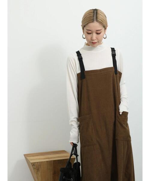 Samansa Mos2 blue(サマンサモスモスブルー)の「コーデュロイジャンスカ(ワンピース・レディース・ブラウン/グレー/ブラック・F)」の17枚目の写真