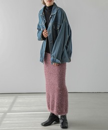 シャギーニットスカート