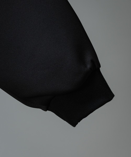 KUUUPY（クーピー）の「Docking Jacquard Pullover - ドッキングジャガードプルオーバー（スウェット・メンズ・ブラック/ホワイト・LARGE/MEDIUM/SMALL）」の8枚目の写真