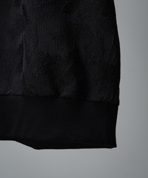 KUUUPY（クーピー）の「Docking Jacquard Pullover - ドッキングジャガードプルオーバー（スウェット・メンズ・ブラック/ホワイト・LARGE/MEDIUM/SMALL）」の9枚目の写真