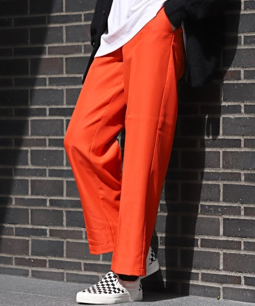 LUXSTYLE(ラグスタイル)の「カラーテーパードパンツ(スラックス・メンズ・ブラウン/レッド/グリーン/オレンジ/ベージュ/イエロー/ブラック・L/XL/M/S)」の7枚目の写真