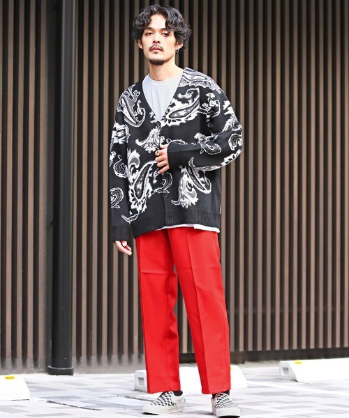 LUXSTYLE(ラグスタイル)の「カラーテーパードパンツ(スラックス・メンズ・ブラウン/レッド/グリーン/オレンジ/ベージュ/イエロー/ブラック・L/XL/M/S)」の13枚目の写真