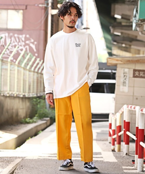 LUXSTYLE(ラグスタイル)の「カラーテーパードパンツ(スラックス・メンズ・ブラウン/レッド/グリーン/オレンジ/ベージュ/イエロー/ブラック・L/XL/M/S)」の14枚目の写真