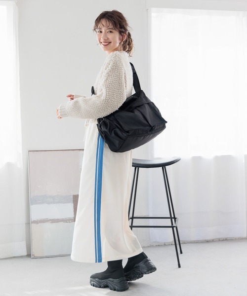 LEPSIM（レプシィム）の「5ゲージループショートカーディガン　990513（カーディガン/ボレロ・レディース・ライトグレー/アイボリー/ブラック・FREE）」の10枚目の写真