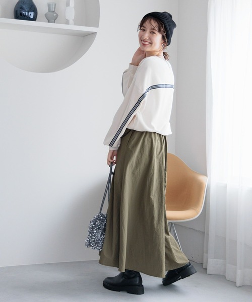 LEPSIM（レプシィム）の「ベロアラインプルオーバー　990505（Tシャツ/カットソー・レディース・ネイビー/ライトグレー/オフホワイト・FREE）」の11枚目の写真