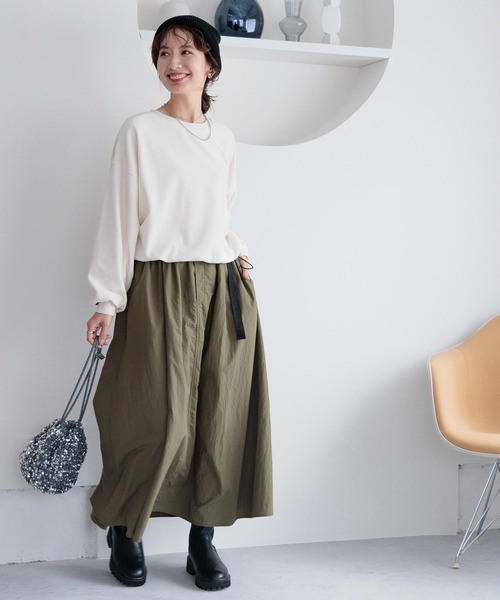 LEPSIM（レプシィム）の「ベロアラインプルオーバー　990505（Tシャツ/カットソー・レディース・ネイビー/ライトグレー/オフホワイト・FREE）」の12枚目の写真