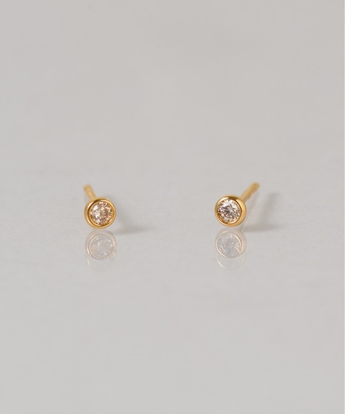 les bonbon(ルボンボン)の「【les bon bon】K18 diamond pierce BOB413(ピアス(両耳用)・レディース・ゴールド・FREE)」の3枚目の写真