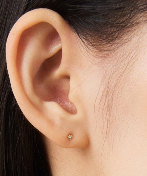 les bonbon(ルボンボン)の「【les bon bon】K18 diamond pierce BOB413(ピアス(両耳用)・レディース・ゴールド・FREE)」の7枚目の写真