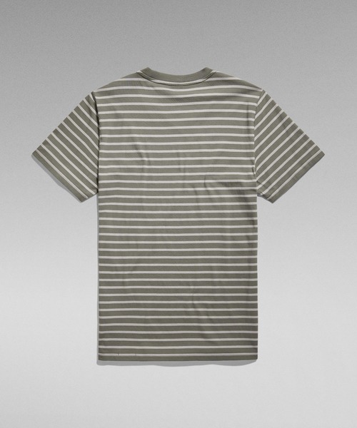 G-STAR(ジースター)の「STRIPE SLIM T-SHIRT/ストライプT(Tシャツ/カットソー・メンズ・ストライプ/ブルー系その他・SMALL/MEDIUM/LARGE/X-LARGE/X-SMALL)」の10枚目の写真