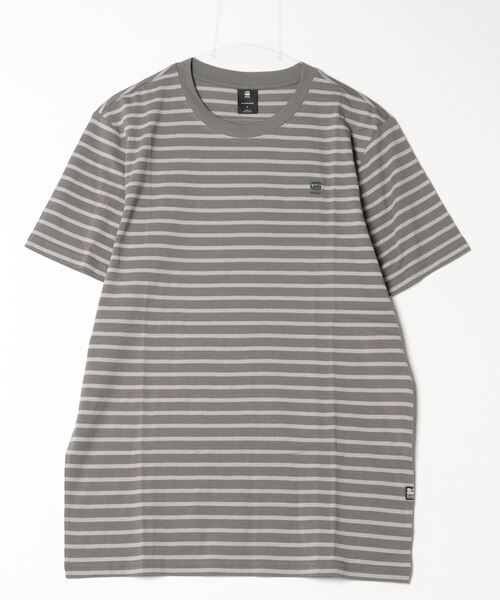 G-STAR(ジースター)の「STRIPE SLIM T-SHIRT/ストライプT(Tシャツ/カットソー・メンズ・ストライプ/ブルー系その他・SMALL/MEDIUM/LARGE/X-LARGE/X-SMALL)」の4枚目の写真