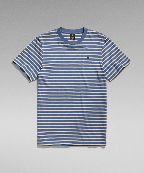 G-STAR(ジースター)の「STRIPE SLIM T-SHIRT/ストライプT(Tシャツ/カットソー・メンズ・ストライプ/ブルー系その他・SMALL/MEDIUM/LARGE/X-LARGE/X-SMALL)」の14枚目の写真