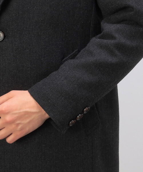 COMME　CA COMMUNE（コムサコミューン）の「ウールライク ツイード チェスターコート（チェスターコート・メンズ・ネイビー/ブラウン/チャコール・SMALL/MEDIUM/LARGE/X-LARGE）」の22枚目の写真