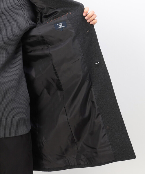 COMME　CA COMMUNE（コムサコミューン）の「ウールライク ツイード チェスターコート（チェスターコート・メンズ・ネイビー/ブラウン/チャコール・SMALL/MEDIUM/LARGE/X-LARGE）」の20枚目の写真