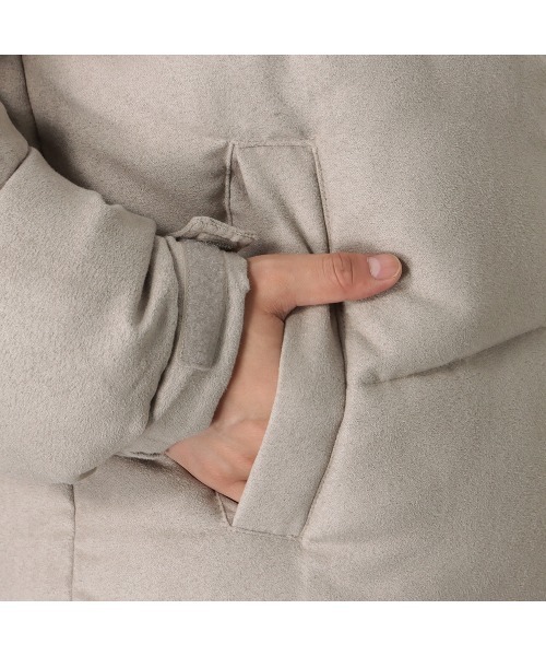 PEN FIELD（ペンフィールド）の「Penfield フェイクスエードスタンド中綿ジャケット（ダウンジャケット/コート・メンズ・グレイッシュベージュ/グレイッシュブルー/チャコールグレー・XL/M/L）」の16枚目の写真