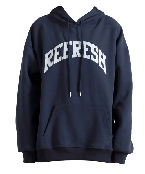 DAY CLOSET(デイ クローゼット)の「レディース 長袖ルーズシルエット英字フードロゴスウェット(スウェット・レディース・レッド/ネイビー/杢グレー・FREE)」の22枚目の写真