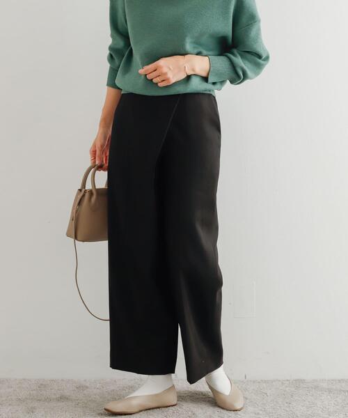 URBAN RESEARCH DOORS（アーバンリサーチドアーズ）の「ラップワイドパンツ（その他パンツ・レディース・ブラック/ネイビー・SMALL/MEDIUM）」の6枚目の写真