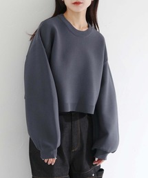 【cheriella】WEB限定スウェットライクガーターショートプルオーバー