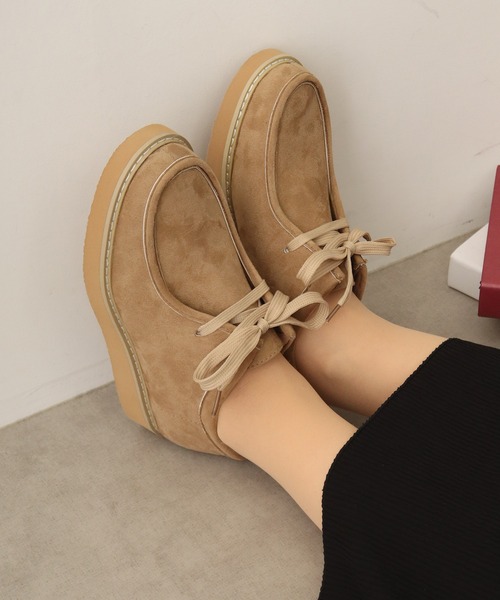 LibertyDoll（リバティードール）の「LIBERTYDOLL カジュアルスウェード モカシンシューズ（モカシン/デッキシューズ・レディース・グレー/ブラウン/ダークブラウン/ブラック/ベージュ/ネイビー・L/LL/S/M）」の6枚目の写真