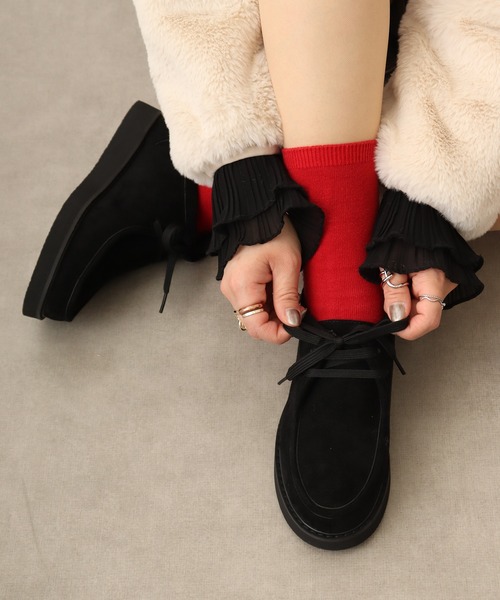 LibertyDoll（リバティードール）の「LIBERTYDOLL カジュアルスウェード モカシンシューズ（モカシン/デッキシューズ・レディース・グレー/ブラウン/ダークブラウン/ブラック/ベージュ/ネイビー・L/LL/S/M）」の2枚目の写真