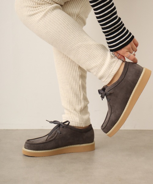 LibertyDoll（リバティードール）の「LIBERTYDOLL カジュアルスウェード モカシンシューズ（モカシン/デッキシューズ・レディース・グレー/ブラウン/ダークブラウン/ブラック/ベージュ/ネイビー・L/LL/S/M）」の19枚目の写真