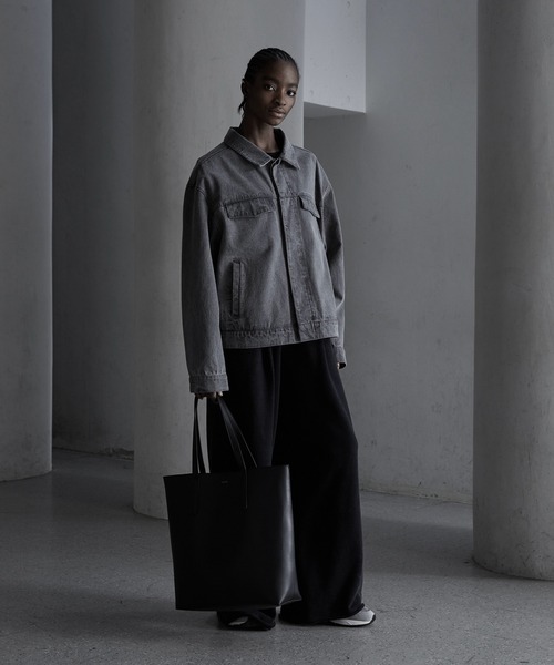 CALLNE(カルネ)の「【CALLNE】2tuck Cutoff Sweat Slacks / 2タックカットオフ スウェットスラックス(スウェットパンツ・メンズ・ライトグレー/ブラック系/グレー/チャコールグレー・S/M/L)」の14枚目の写真