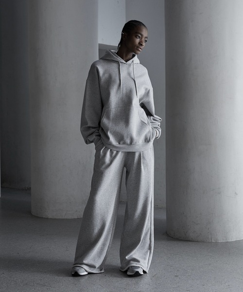 CALLNE(カルネ)の「【CALLNE】2tuck Cutoff Sweat Slacks / 2タックカットオフ スウェットスラックス(スウェットパンツ・メンズ・ライトグレー/ブラック系/グレー/チャコールグレー・S/M/L)」の20枚目の写真