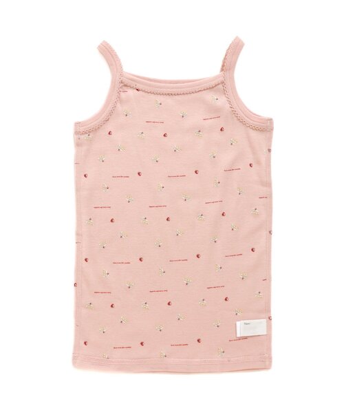 apres les cours(アプレレクール)の「GIRLSフライス総柄キャミソール_一部WEB限定カラー(キャミソール・キッズ・ラベンダー/サーモンピンク/ベージュ/アイボリー・100/90/120/130/80/110)」の4枚目の写真