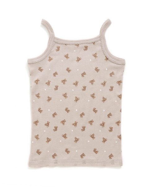 apres les cours(アプレレクール)の「GIRLSフライス総柄キャミソール_一部WEB限定カラー(キャミソール・キッズ・ラベンダー/サーモンピンク/ベージュ/アイボリー・100/90/120/130/80/110)」の14枚目の写真