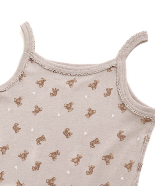 apres les cours(アプレレクール)の「GIRLSフライス総柄キャミソール_一部WEB限定カラー(キャミソール・キッズ・ラベンダー/サーモンピンク/ベージュ/アイボリー・100/90/120/130/80/110)」の18枚目の写真