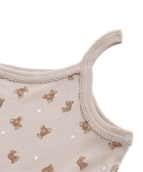 apres les cours(アプレレクール)の「GIRLSフライス総柄キャミソール_一部WEB限定カラー(キャミソール・キッズ・ラベンダー/サーモンピンク/ベージュ/アイボリー・100/90/120/130/80/110)」の19枚目の写真