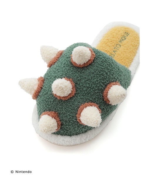 gelato pique（ジェラートピケ）の「【スーパーマリオ】【ユニセックス】ベビモコこうらルームシューズ（ルームシューズ/スリッパ・レディース・グリーン・S-M/M-L）」の4枚目の写真