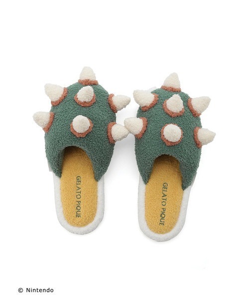 gelato pique（ジェラートピケ）の「【スーパーマリオ】【ユニセックス】ベビモコこうらルームシューズ（ルームシューズ/スリッパ・レディース・グリーン・S-M/M-L）」の7枚目の写真