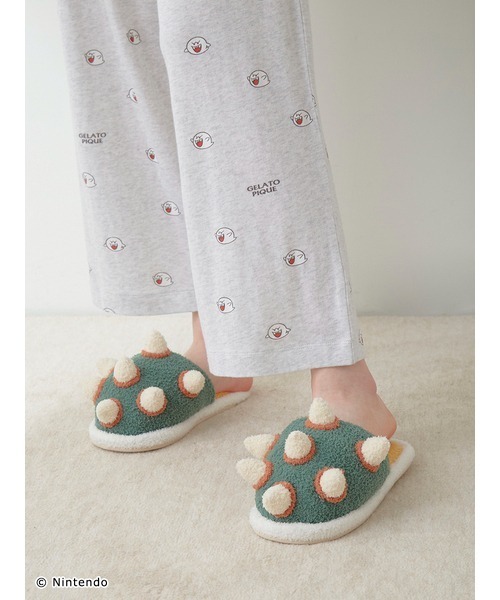 gelato pique（ジェラートピケ）の「【スーパーマリオ】【ユニセックス】ベビモコこうらルームシューズ（ルームシューズ/スリッパ・レディース・グリーン・S-M/M-L）」の10枚目の写真