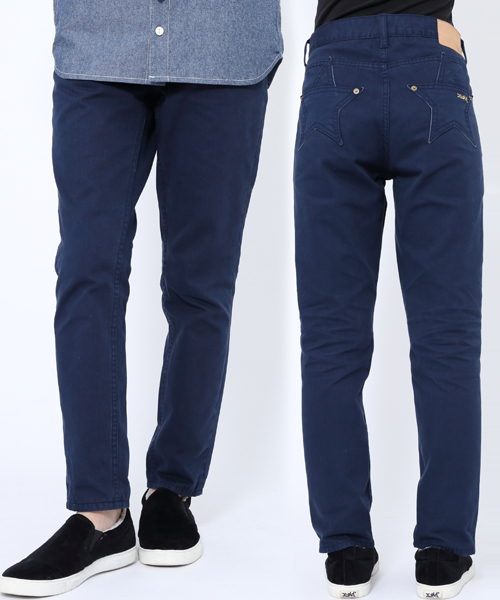 X-girl（エックスガール）の「STAR POCKET TAPERED PANTS（その他パンツ・レディース・ベージュ/ネイビー・0/2/1）」の2枚目の写真