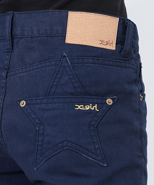 X-girl（エックスガール）の「STAR POCKET TAPERED PANTS（その他パンツ・レディース・ベージュ/ネイビー・0/2/1）」の7枚目の写真