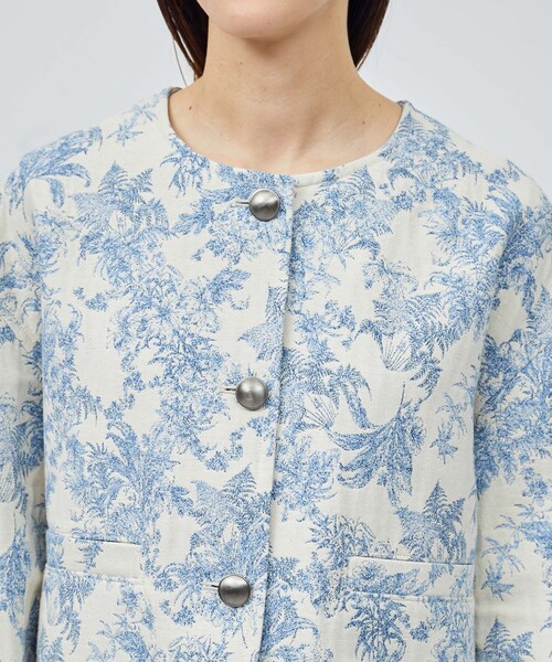 ROPE'（ロペ）の「【DEVEAUX】ジャカードショートブルゾン（ブルゾン・レディース・ブルー系その他4・FREE）」の11枚目の写真