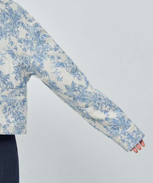 ROPE'（ロペ）の「【DEVEAUX】ジャカードショートブルゾン（ブルゾン・レディース・ブルー系その他4・FREE）」の12枚目の写真