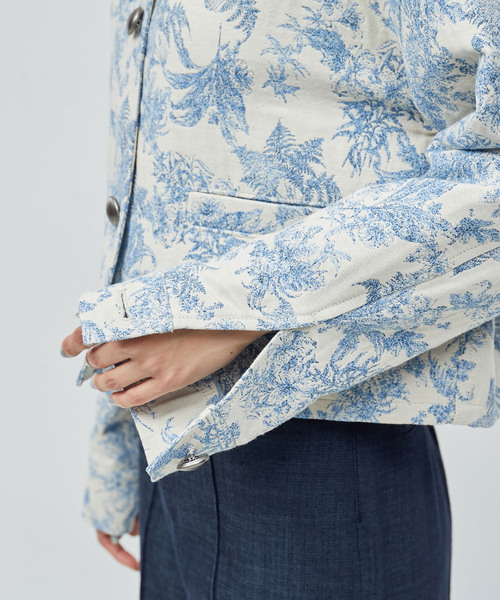 ROPE'（ロペ）の「【DEVEAUX】ジャカードショートブルゾン（ブルゾン・レディース・ブルー系その他4・FREE）」の14枚目の写真