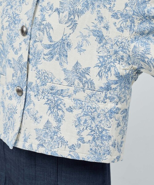 ROPE'（ロペ）の「【DEVEAUX】ジャカードショートブルゾン（ブルゾン・レディース・ブルー系その他4・FREE）」の15枚目の写真