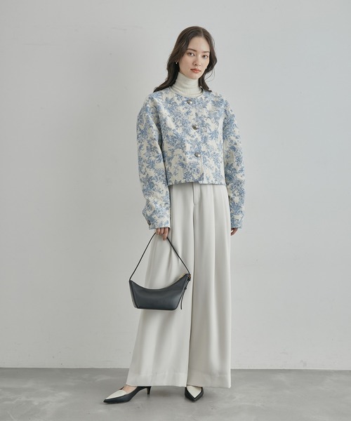 ROPE'（ロペ）の「【DEVEAUX】ジャカードショートブルゾン（ブルゾン・レディース・ブルー系その他4・FREE）」の19枚目の写真