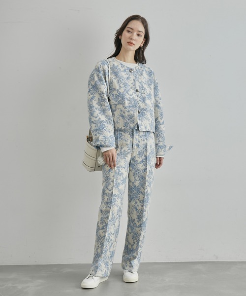 ROPE'（ロペ）の「【DEVEAUX】ジャカードショートブルゾン（ブルゾン・レディース・ブルー系その他4・FREE）」の20枚目の写真