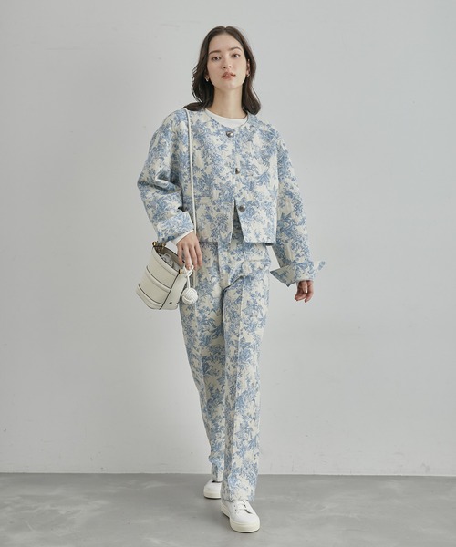 ROPE'（ロペ）の「【DEVEAUX】ジャカードショートブルゾン（ブルゾン・レディース・ブルー系その他4・FREE）」の21枚目の写真