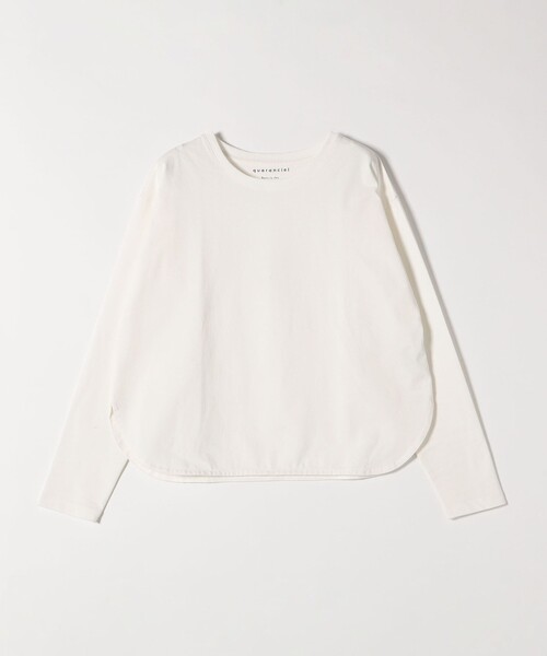 quaranciel(カランシエル)の「quaranciel:〈洗濯機可能〉ラウンドヘム ロングスリーブ コンパクト Tシャツ(Tシャツ/カットソー・レディース・チャコールグレー/ホワイト/オフホワイト/ブラック・ONE SIZE)」の15枚目の写真