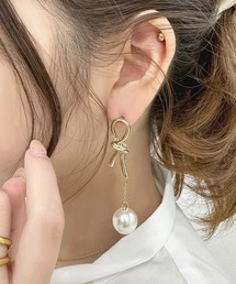 【apres jour×ARIAZ】ねじりリボンパールピアス
