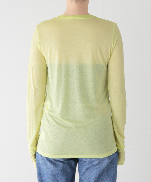 FRAMeWORK(フレームワーク)の「【BASERANGE/ベースレンジ】LONG SLEEVE TEE(Tシャツ/カットソー・レディース・ライトグリーン・FREE)」の5枚目の写真