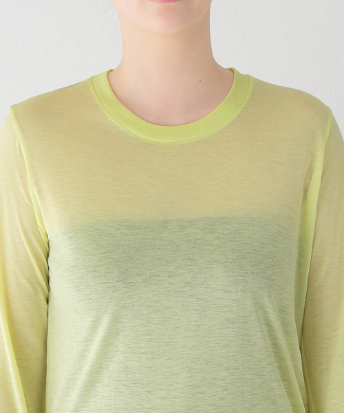 FRAMeWORK(フレームワーク)の「【BASERANGE/ベースレンジ】LONG SLEEVE TEE(Tシャツ/カットソー・レディース・ライトグリーン・FREE)」の6枚目の写真